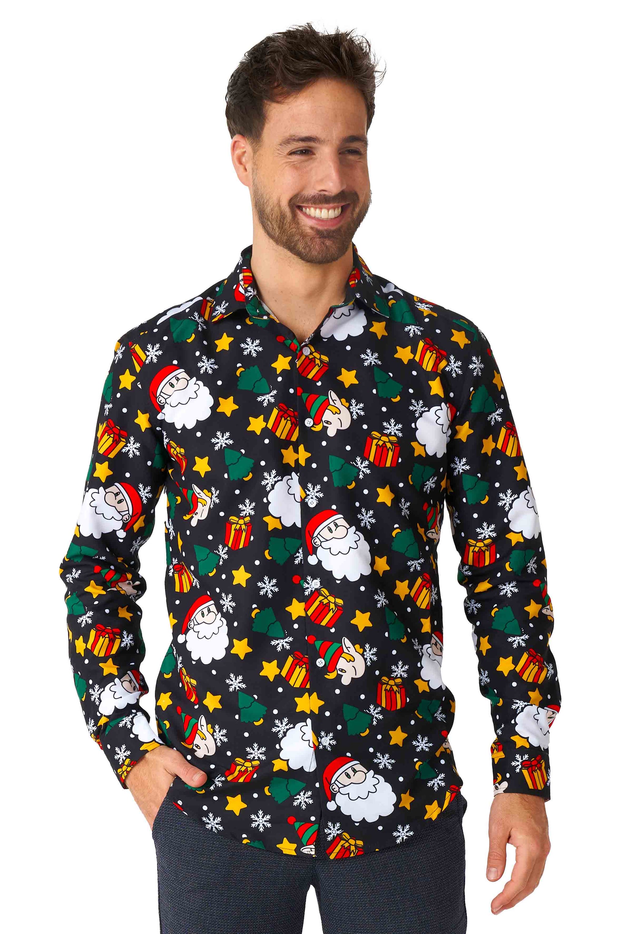 Santa Elves Black - Christmas shirt