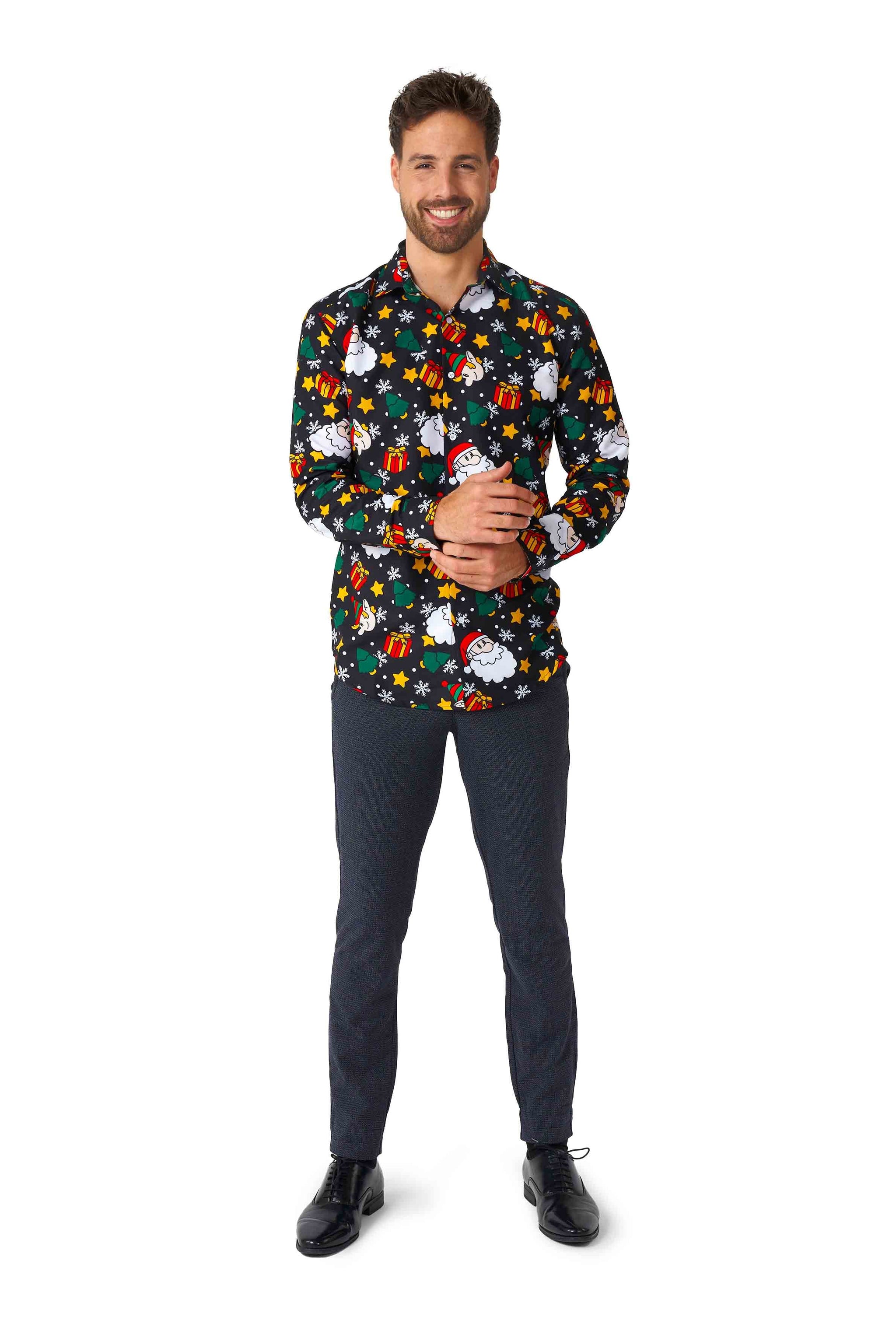 Santa Elves Black - Christmas shirt
