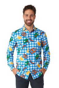October Check Blue - Octoberfest shirt