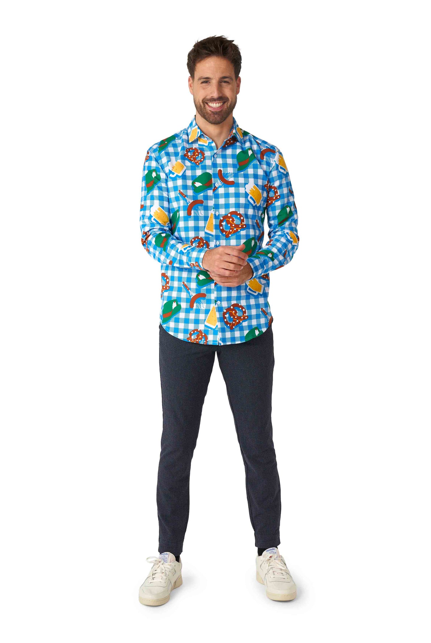 October Check Blue - Octoberfest shirt