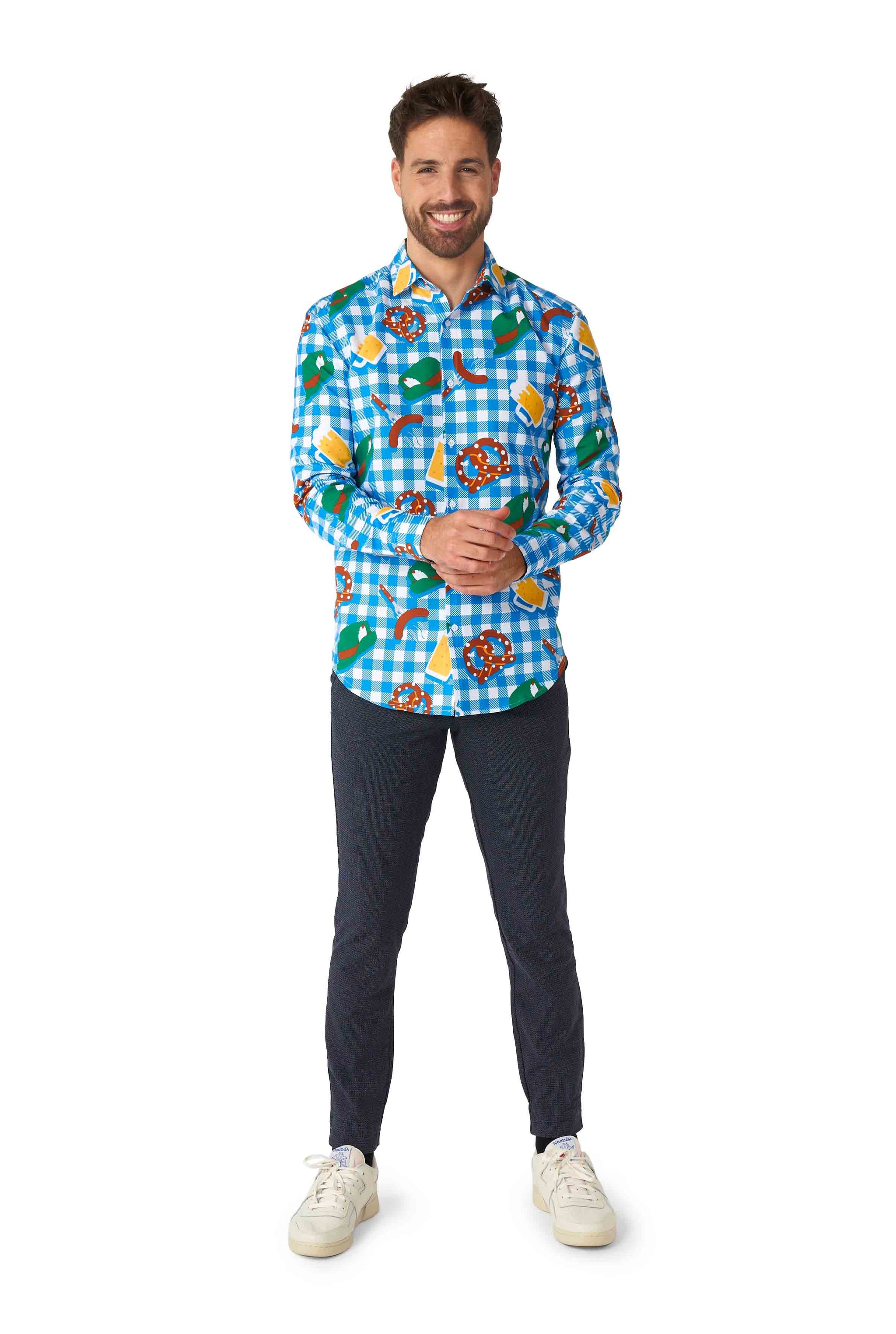 October Check Blue - Octoberfest shirt