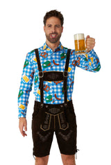 October Check Blue - Octoberfest shirt