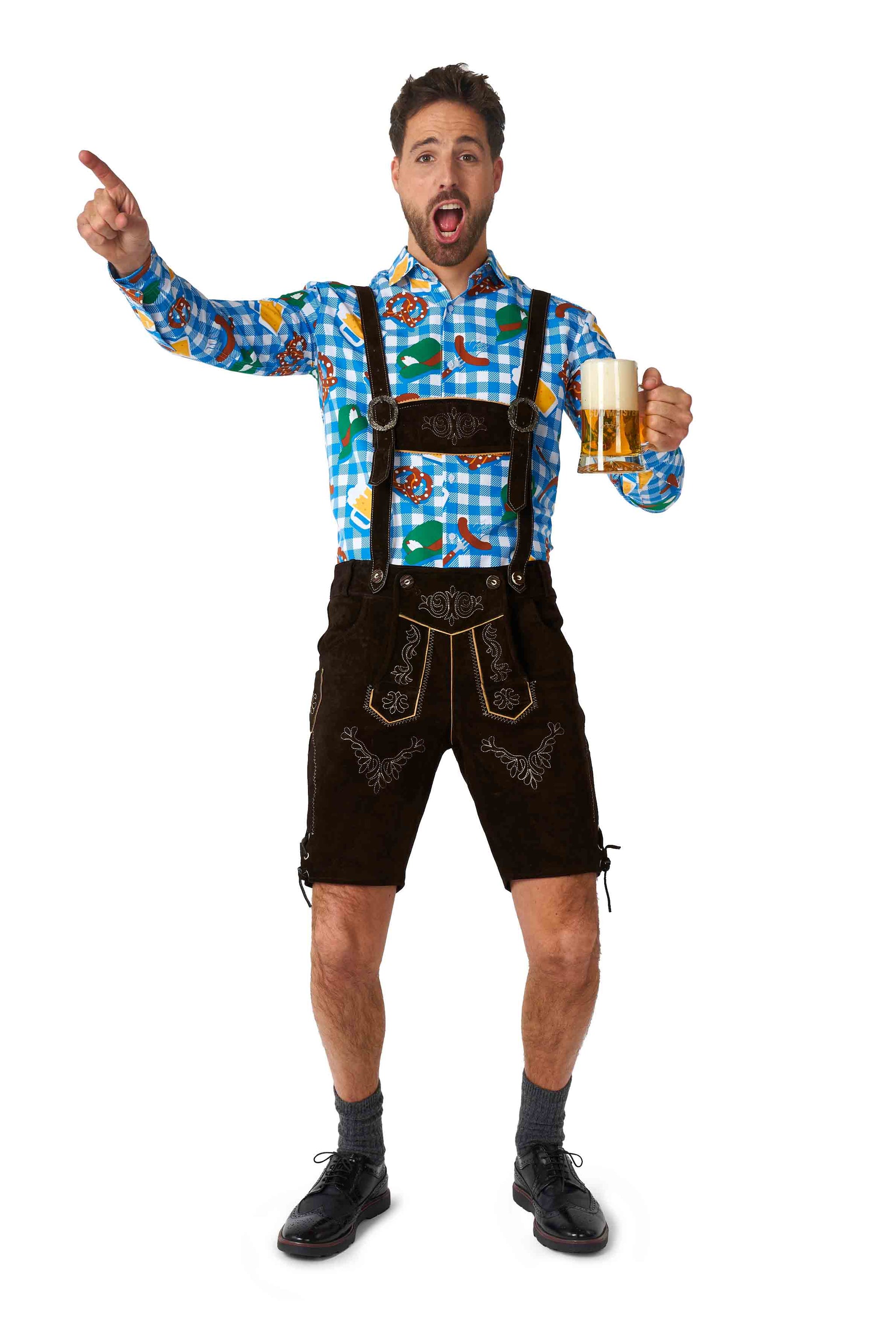 October Check Blue - Octoberfest shirt