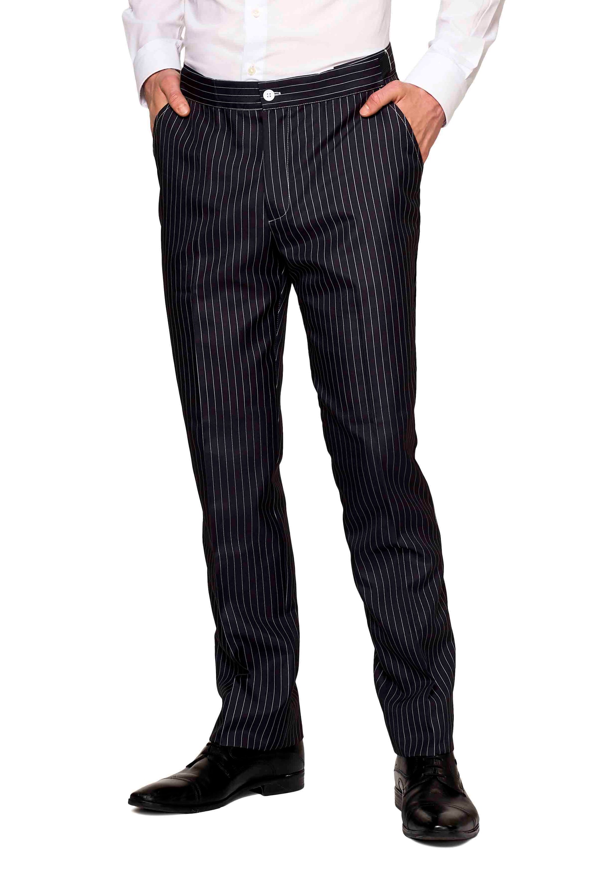 Gangster Pinstripe Black