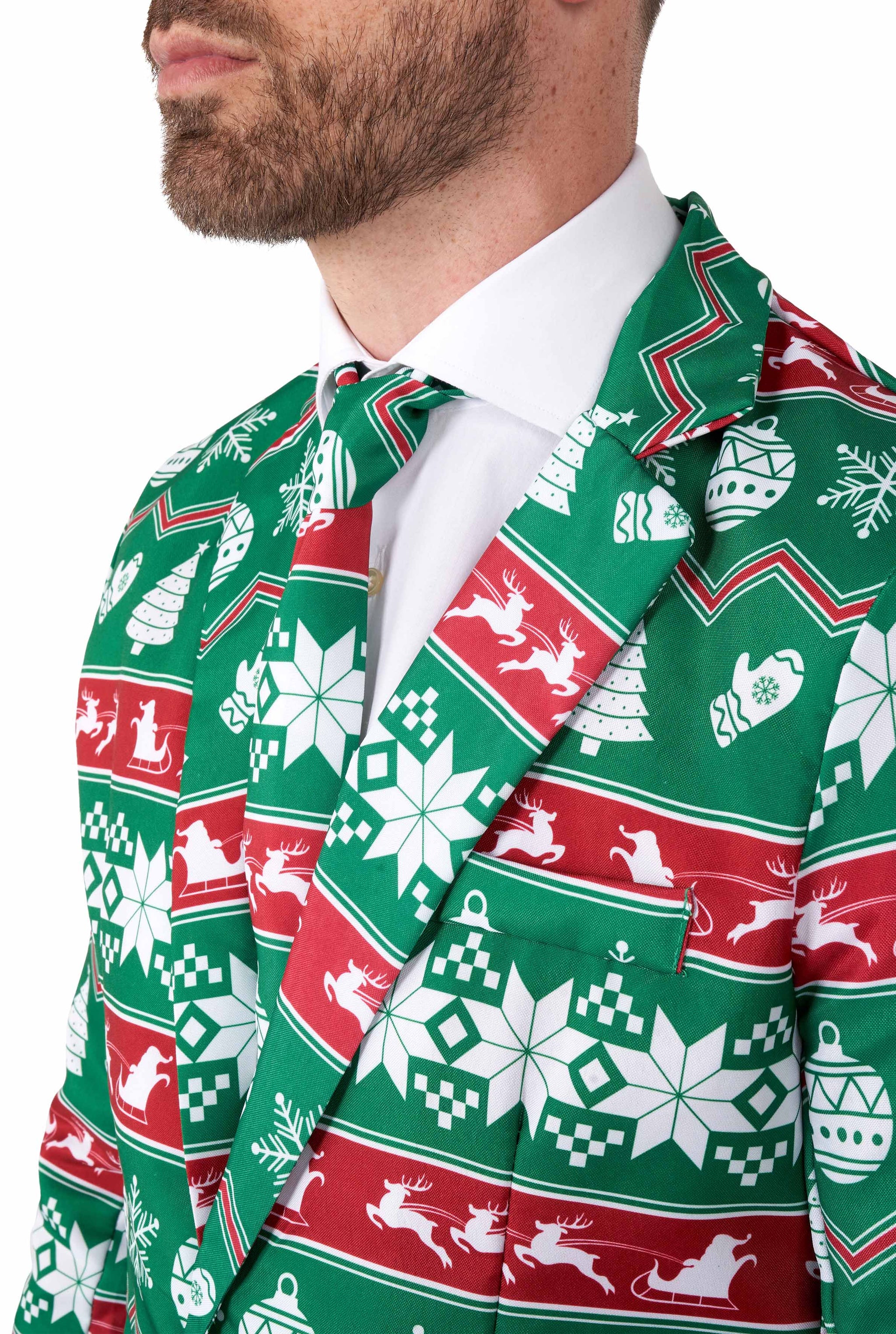 Christmas Green Nordic - Christmas Suit