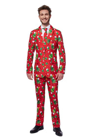 Christmas Trees Stars Red - Christmas suit