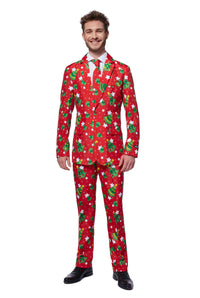 Christmas Trees Stars Red - Christmas suit