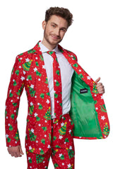 Christmas Trees Stars Red - Christmas suit