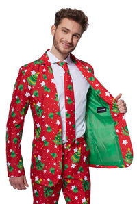 Christmas Trees Stars Red - Christmas suit