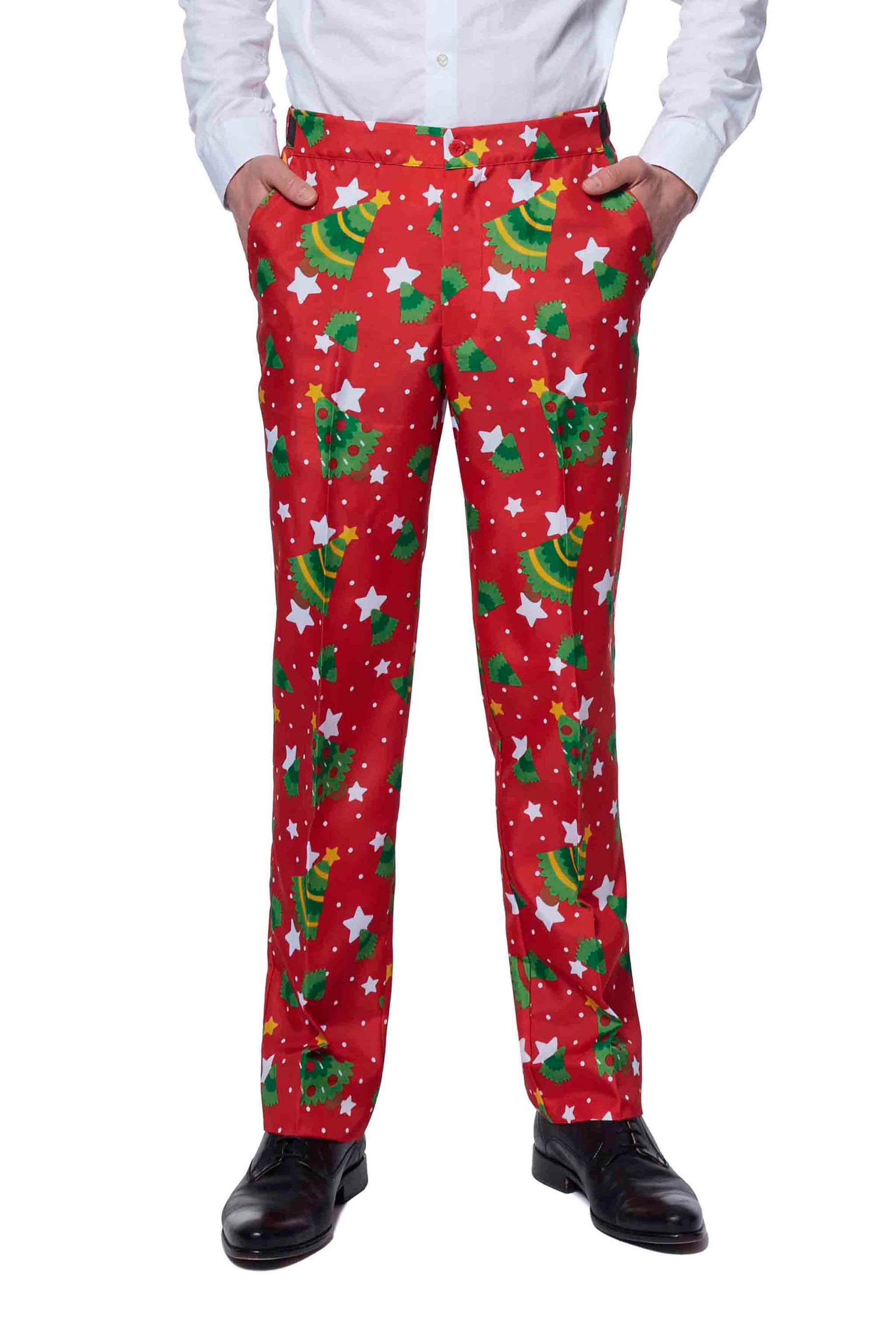 Christmas Trees Stars Red - Christmas suit
