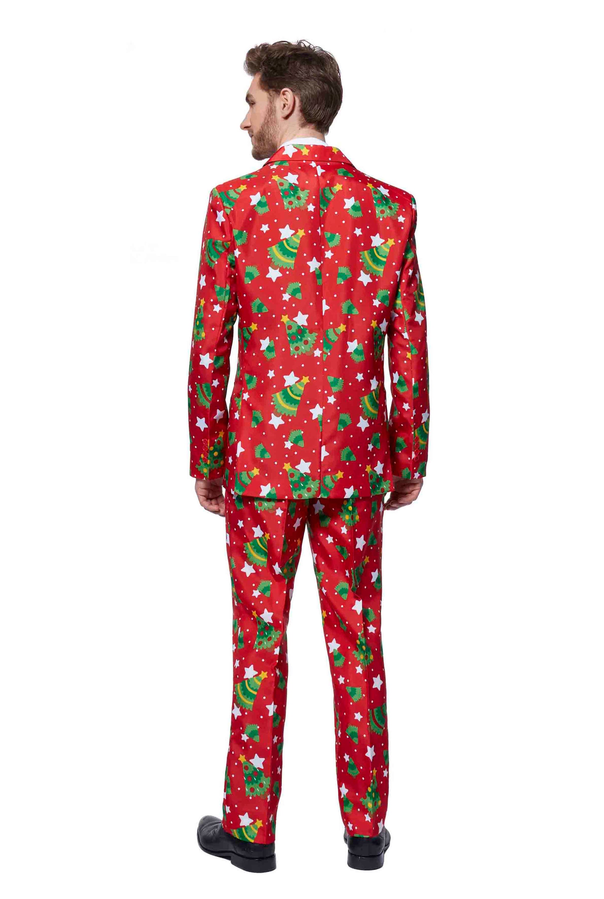 Christmas Trees Stars Red - Christmas suit
