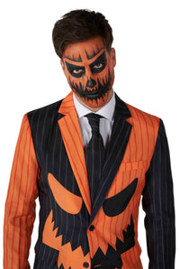Jack-O Pinstripe Black - Halloween suit