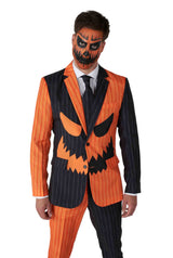 Jack-O Pinstripe Black - Halloween suit