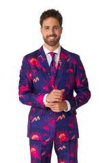 Retro Neon Navy - Carnival suit