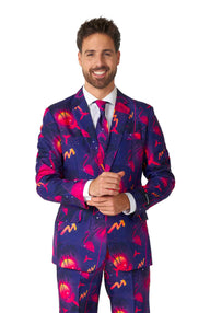Retro Neon Navy - Carnival suit