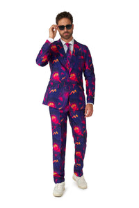 Retro Neon Navy - Carnival suit