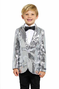 Sequins Silver - Sequin Blazer