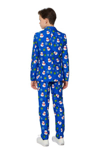 Christmas Suit Blue Snowman