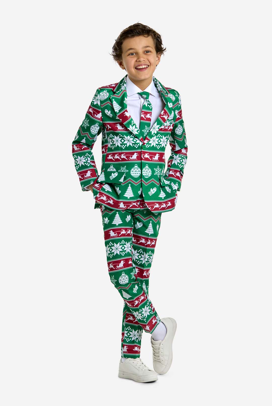 Christmas Suit Festive Green Nordic Kids Outfit – Suitmeister