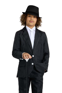 Gangster Pinstripe Black