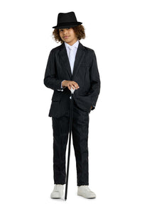 Gangster Pinstripe Black