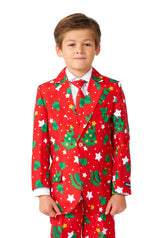 Christmas Trees Stars Red - Christmas suit