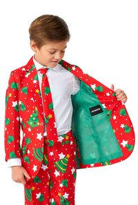 Christmas Trees Stars Red - Christmas suit