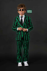 Oversized Pinstripe Black