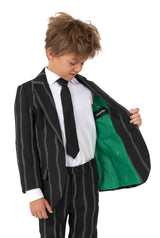 Oversized Pinstripe Black