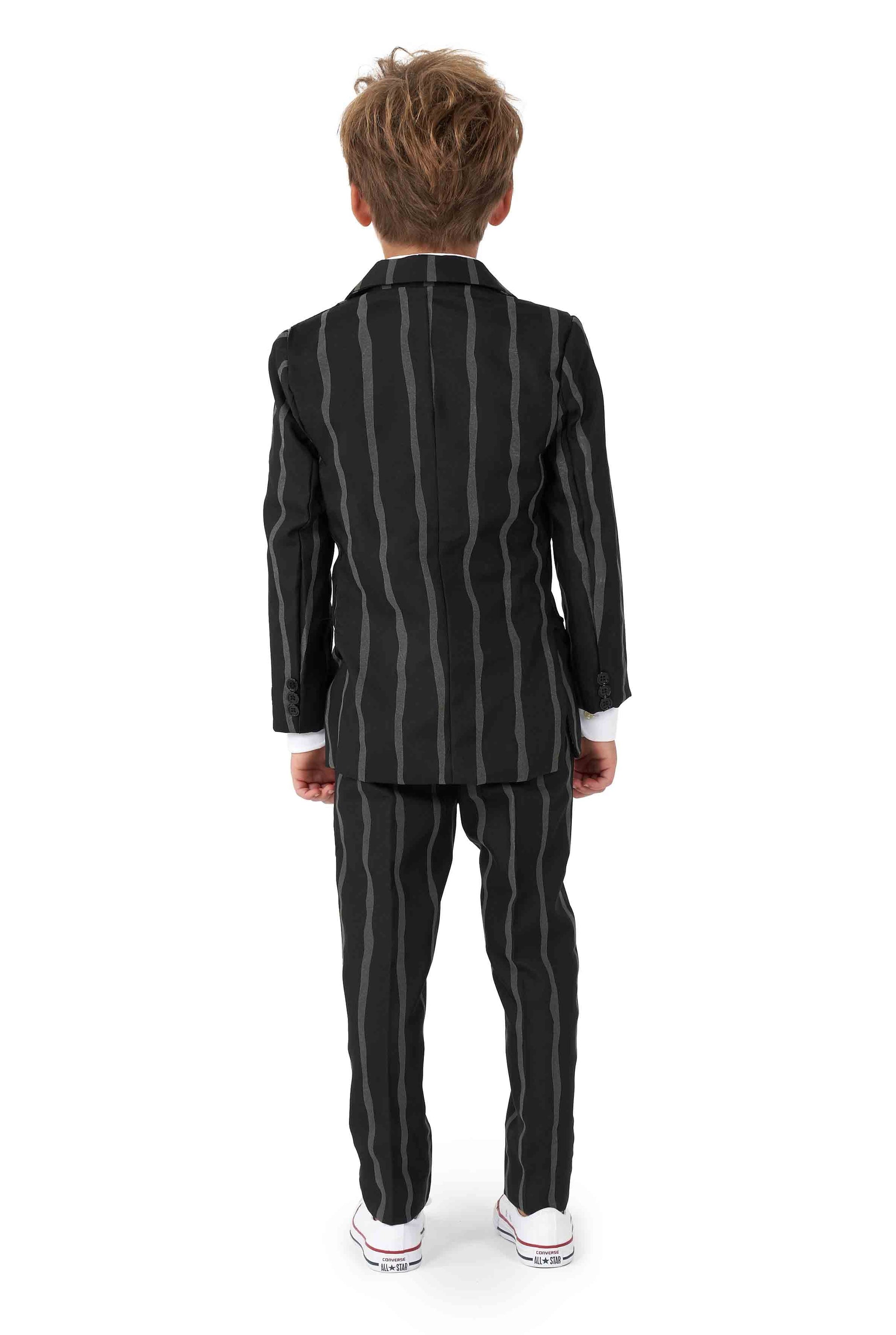 Oversized Pinstripe Black