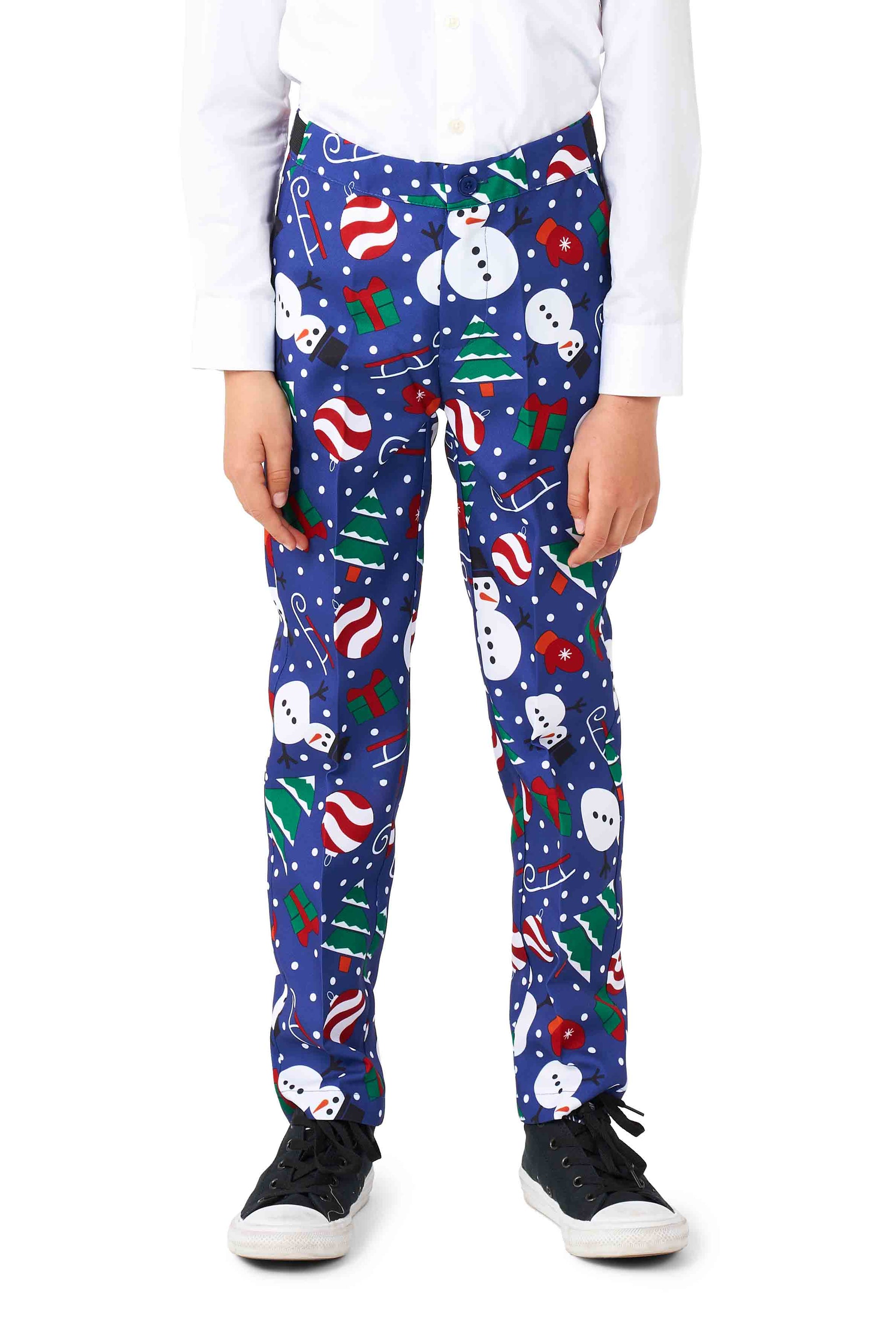 Christmas Snowman Blue - Christmas suit