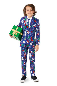 Christmas Snowman Blue - Christmas suit