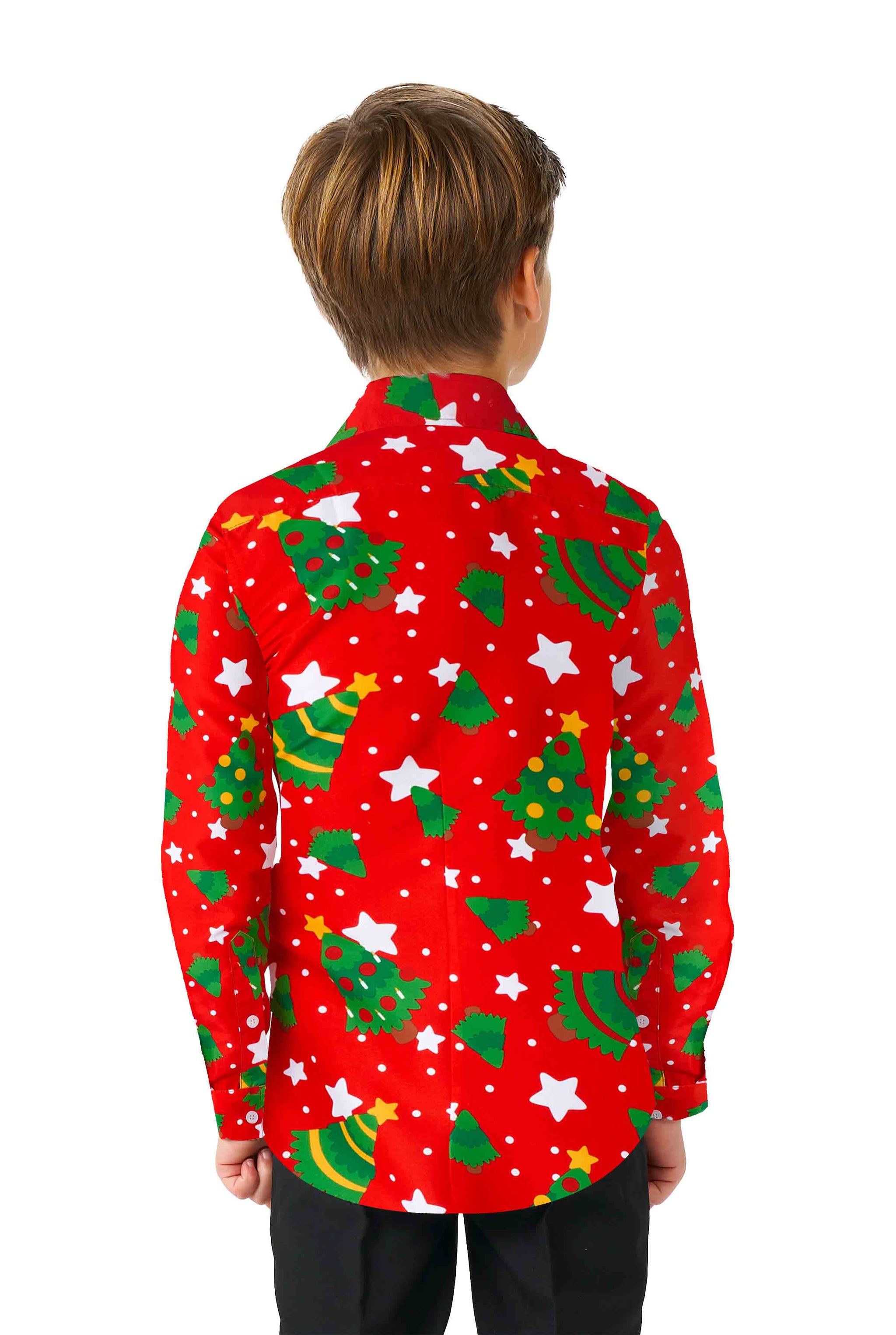 Christmas Trees Stars Red - Christmas shirt