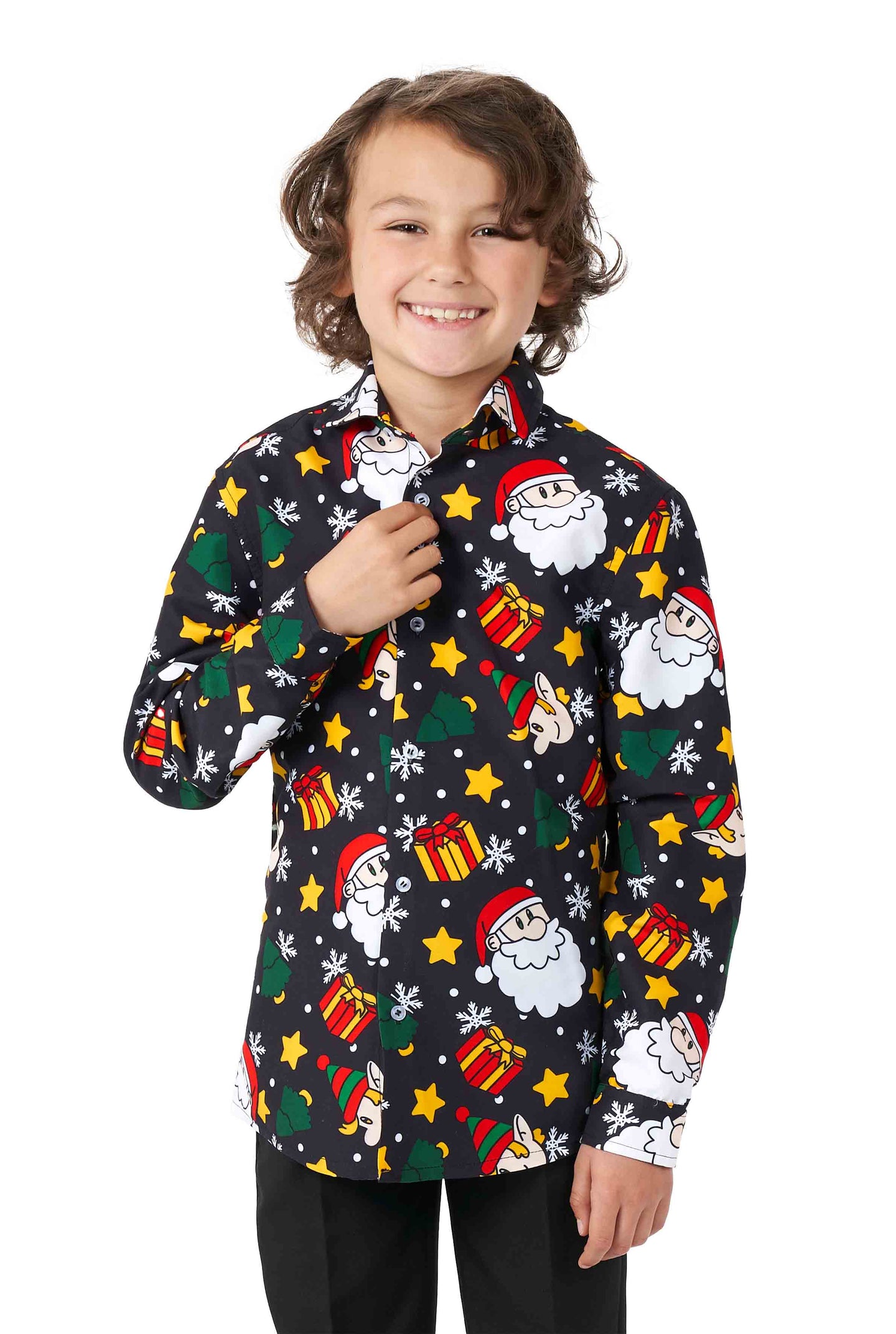 Santa Elves Black - Christmas shirt