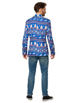 Christmas Blue Nordic Jacket - Christmas blazer