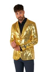 Sequins Blazer Gold