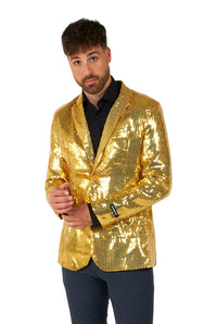 Sequins Blazer Gold