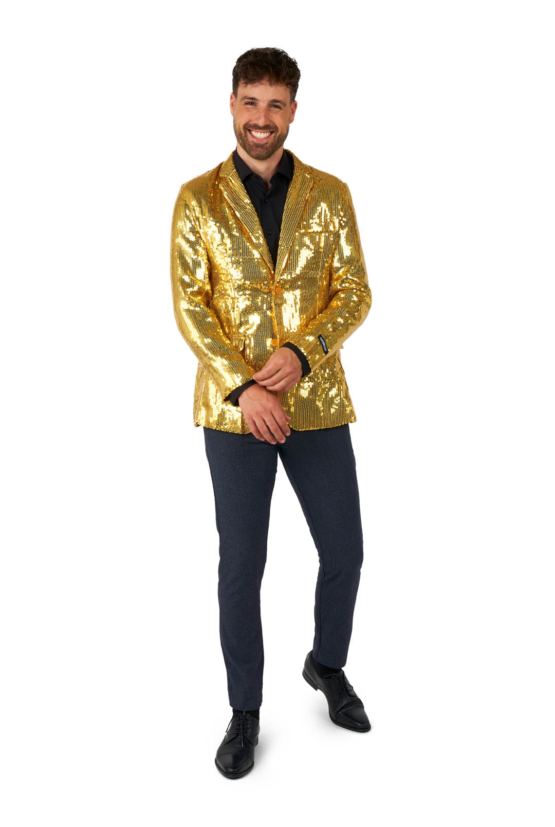 Sequins Blazer Gold