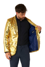 Sequins Blazer Gold