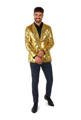 Sequins Blazer Gold
