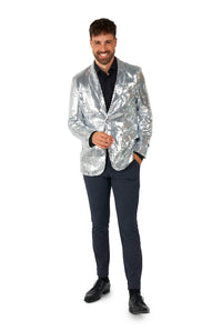 Sequins Blazer Silver