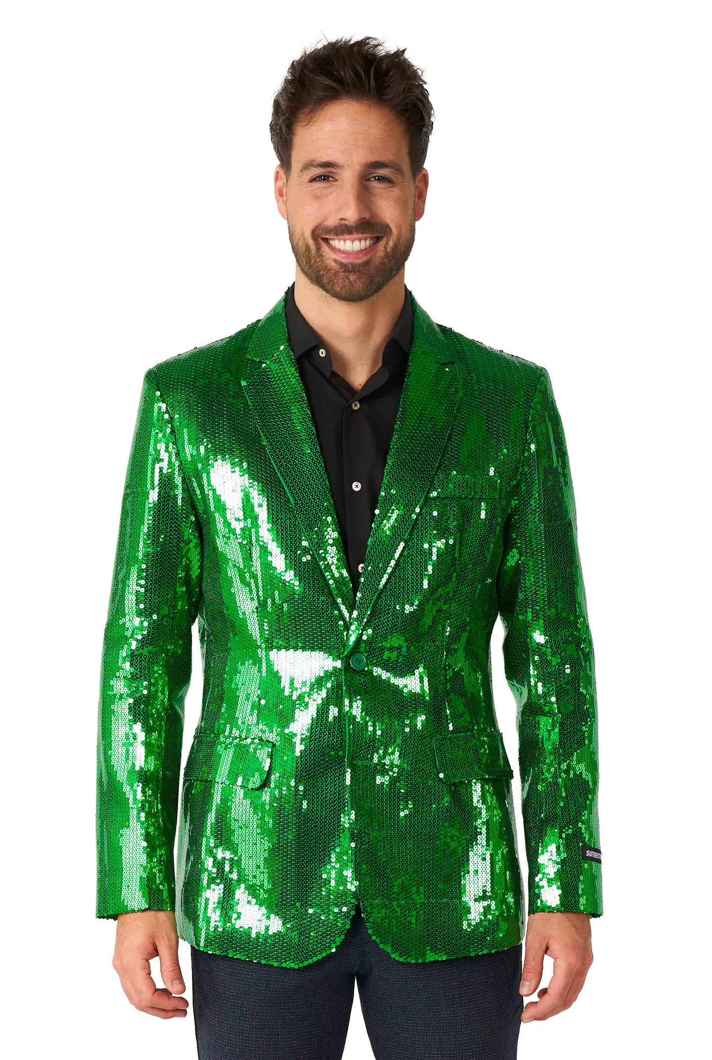 Sequins Blazer Green