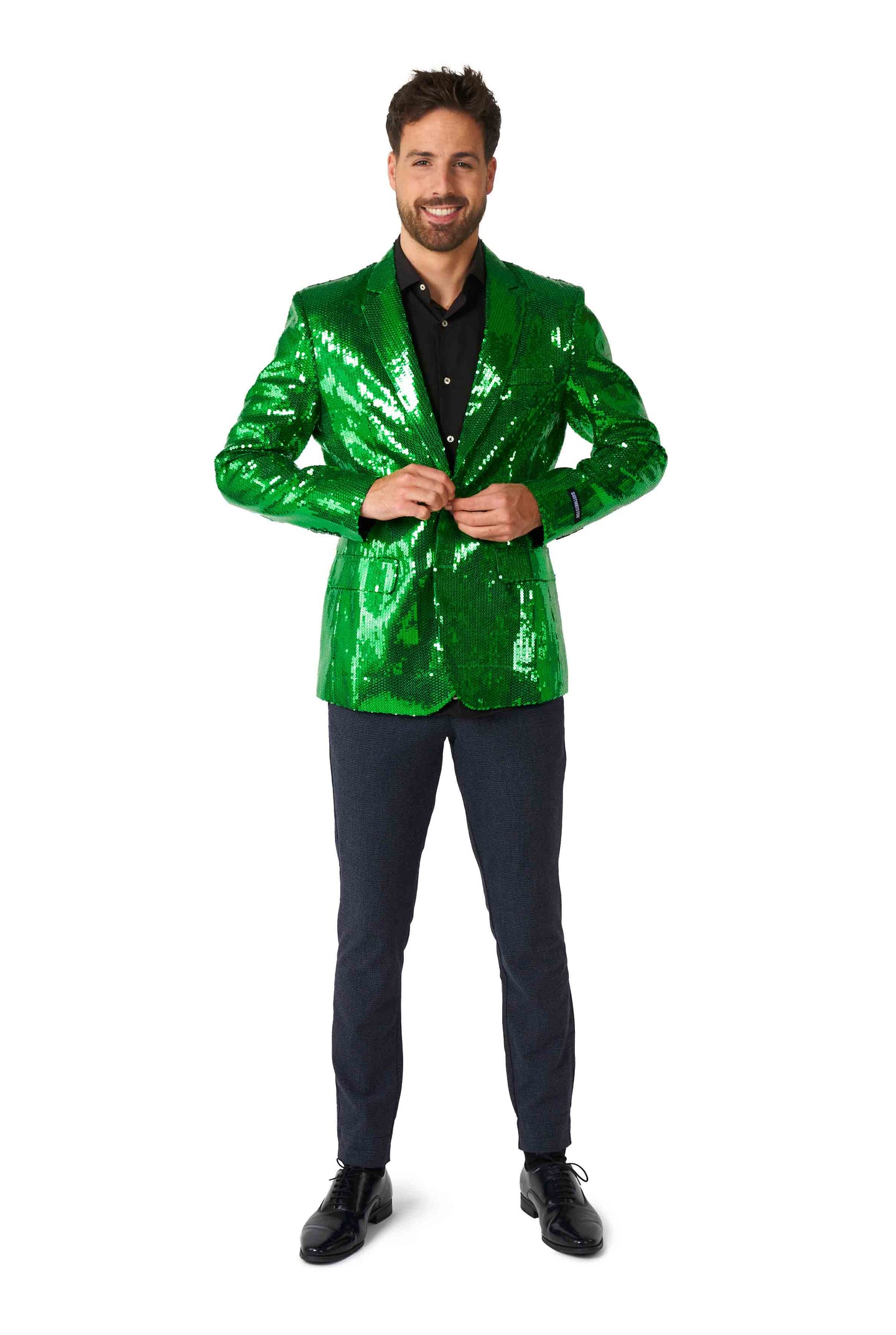 Sequins Blazer Green