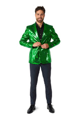 Sequins Blazer Green
