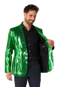 Sequins Blazer Green