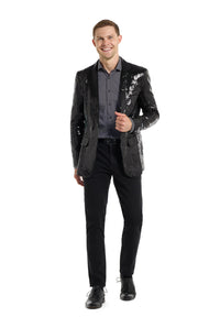 Sequin Blazer Black