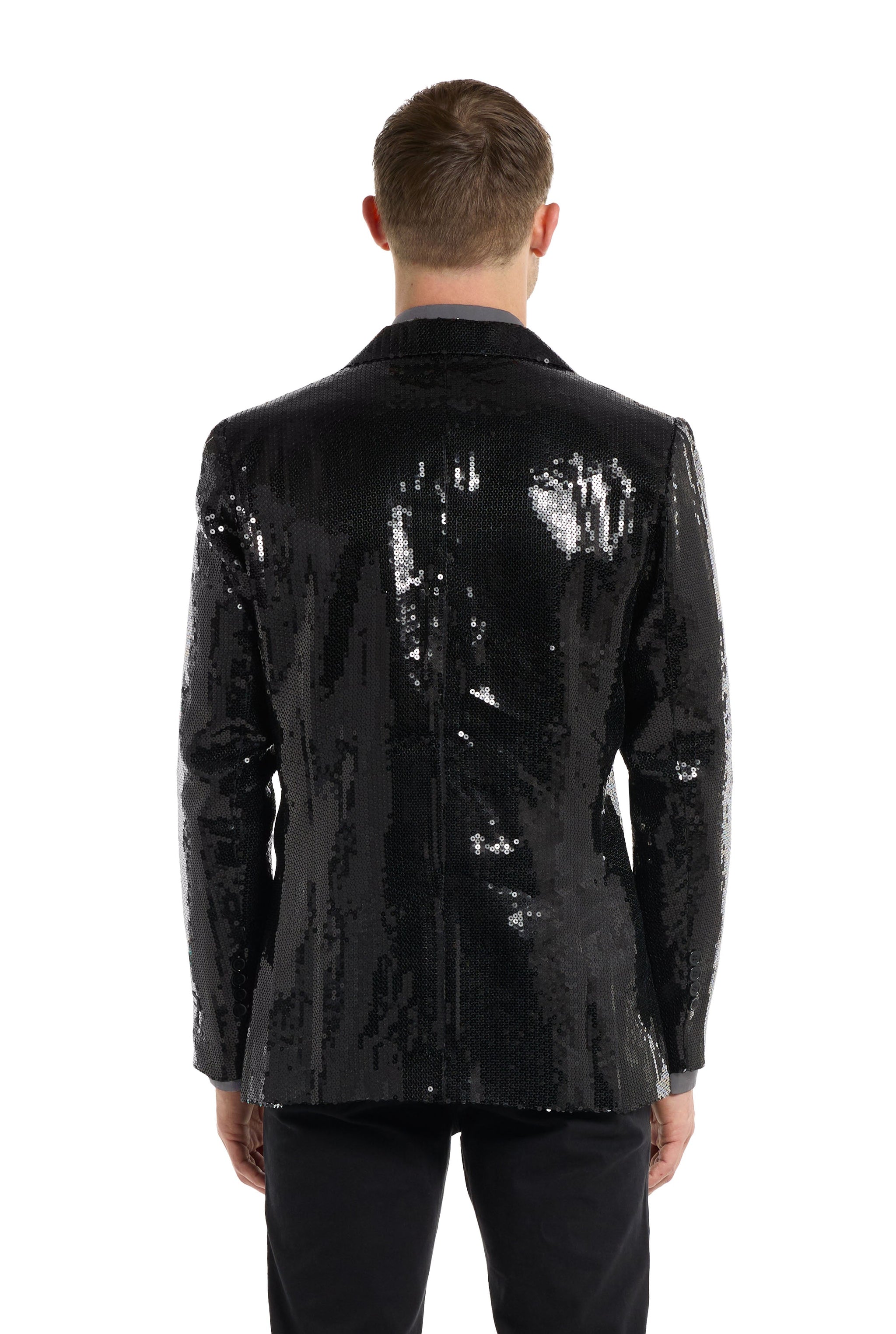 Sequin Blazer Black
