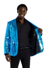 Sequins Blue Blazer