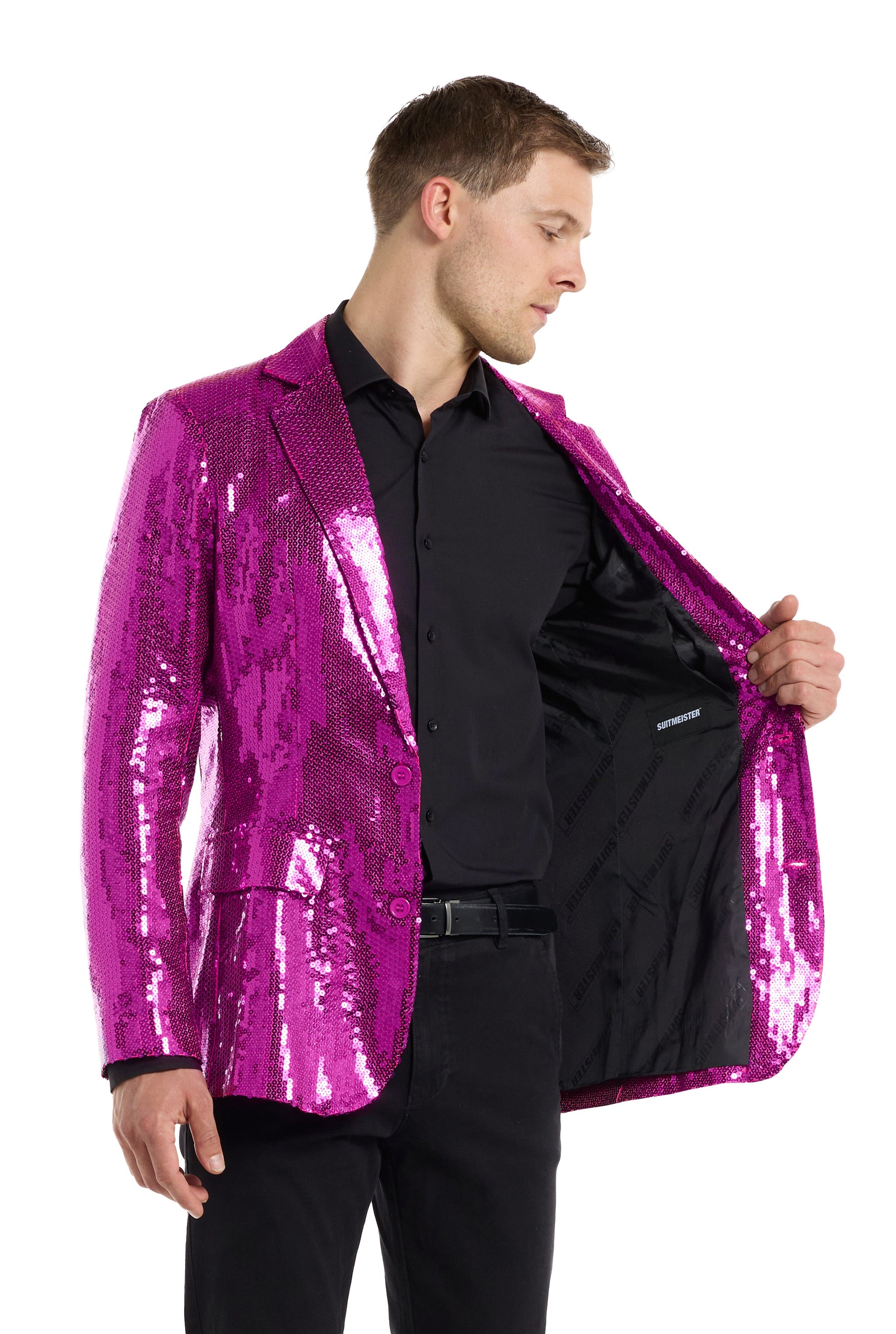 Sequins Blazer Pink