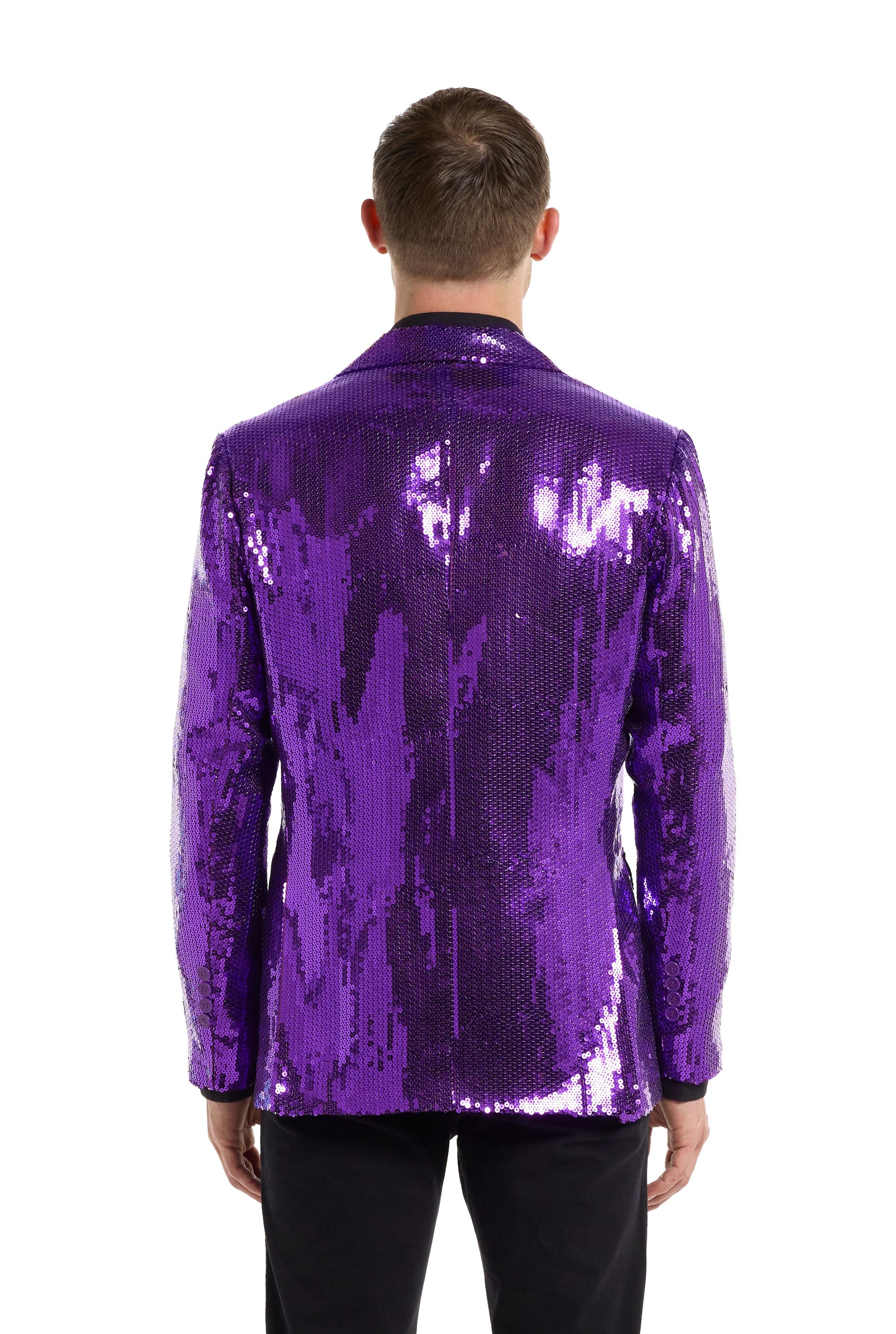 Sequins Blazer Purple